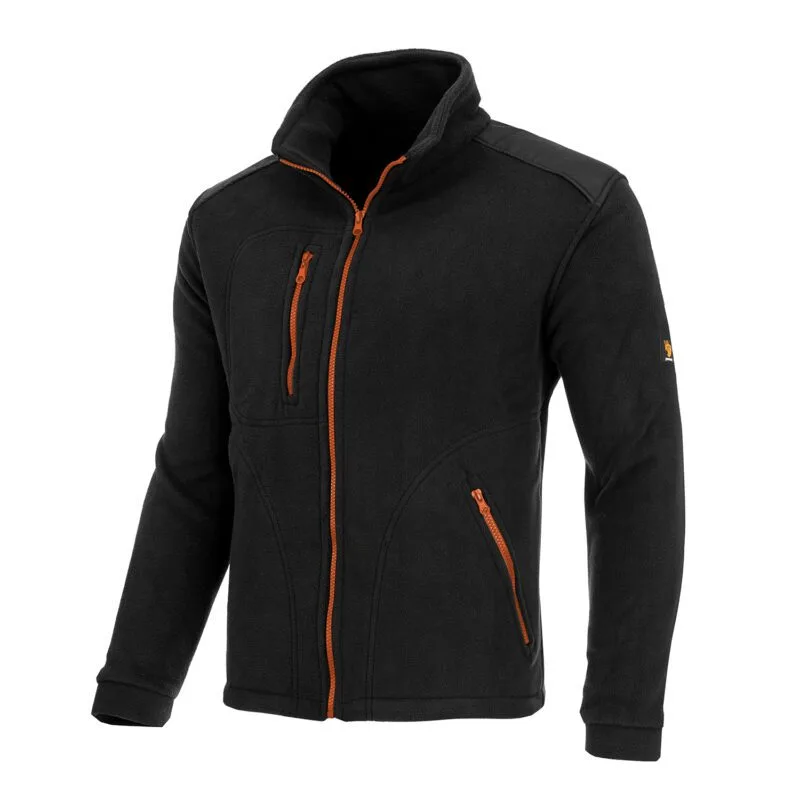 Flisinis bliuzonas 350 REINFORCED BLACK/ORANGE