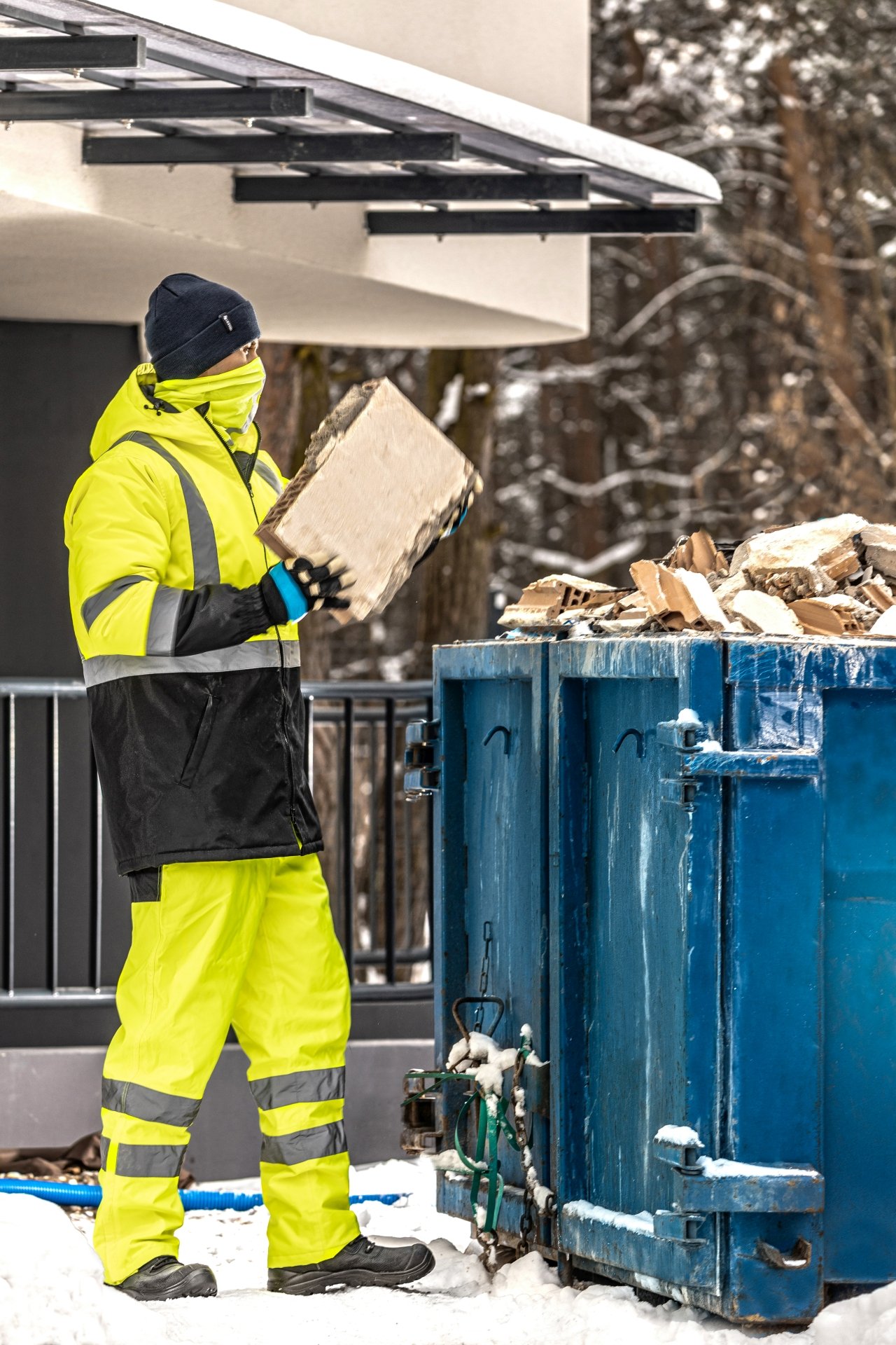 WORKOBO_Signalinės pašiltintos darbo kelnės JADE (6) Signalinės pašiltintos darbo kelnės JADE