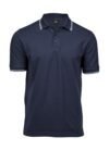Polo marškinėliai su elsatanu ELEGANT STRIPE