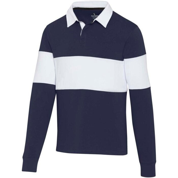 Unisex polo marškinėliai ilgomis rankovėmis CLYDE - Image 4