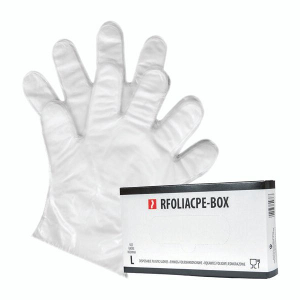 Vienkartinės polietileno pirštinės RFOL