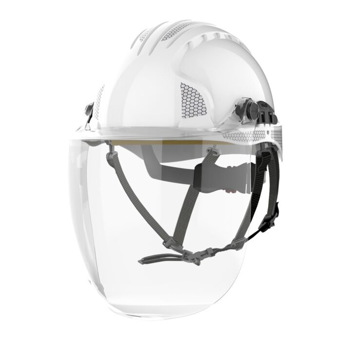 Apsauginis elektriko šalmas su skydeliu EVOGUARD C5 MAX