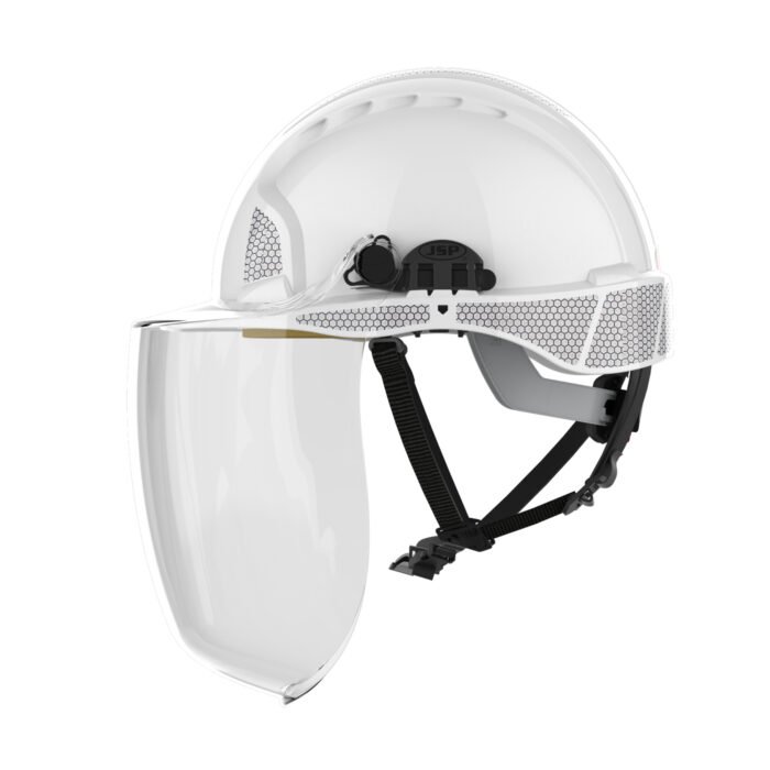 Apsauginis elektriko šalmas su skydeliu EVOGUARD C5 MAX