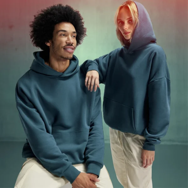 Unisex oversize džemperis su gobtuvu INFLUENCE